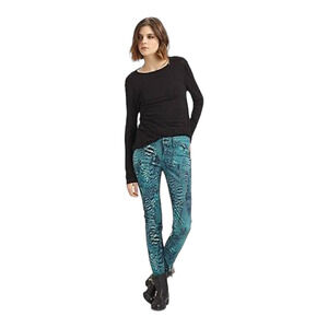 RAG & BONE Womens Blue Green Peacock Legging Jeans Jegging Size 25